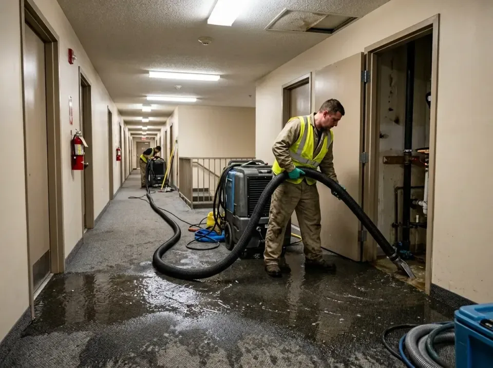 multi-unit-apartment-hallway-f-005 — frequently asked questions, Emergency Burst Pipe Water Extraction & Removal in Republic…